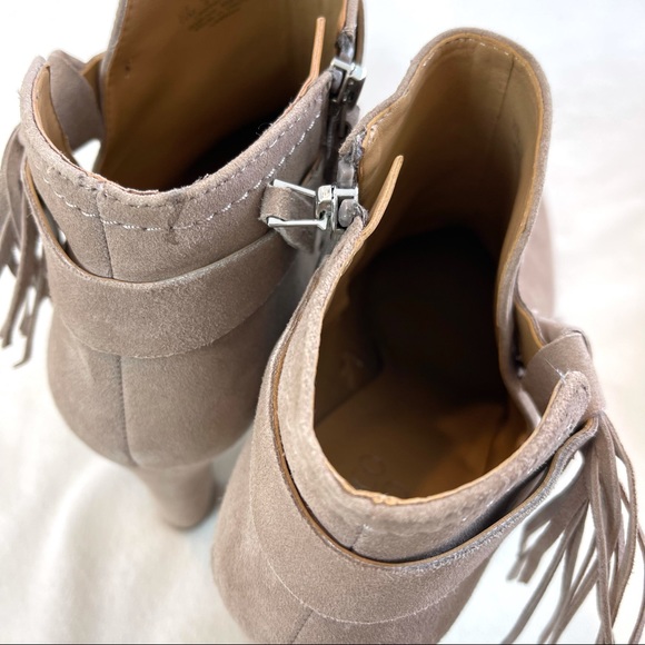 Franco Sarto Harrah Suede Tassel Ankle Boots Size 11M - Picture 15 of 15